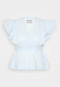 AWNOIR V NECK  - Bluse - ice water
