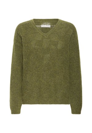 PULZ, PZDAGMAR - Trui - military olive melange