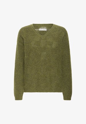 PULZ, PZDAGMAR - Trui - military olive melange