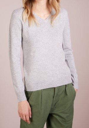 Striktrøje - light grey