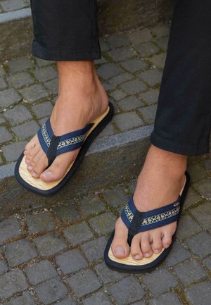 CINNEA FYN - T-bar sandals - dunkelblau