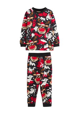 Next REGULAR FIT - SINGLE JOGGER XMAS SET - Nattplagg set - red/black