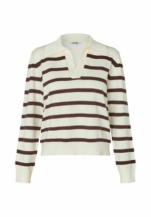 mbyM SIKA - Poloshirt - java sugar stripe