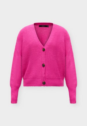 Vero Moda, VMLEA V NECK CARDIGAN - Cardigan - pink yarrow
