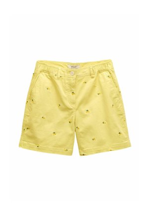 REGULAR FIT  - Šortky - yellow lemon embroidered