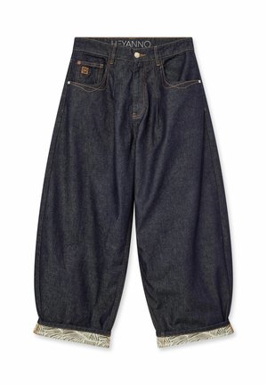 HEYANNO, MMHFLOR - Дънки със свободна кройка - dark blue denim