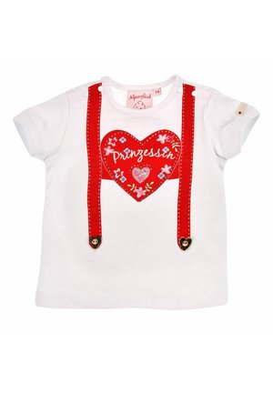 HALBARM - T-Shirt print - weiss