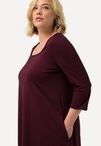 Ulla Popken A-LINE, 3/4-SLEEVE - Tunica - aubergine