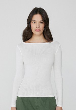 Langarmshirt - weiß bianco