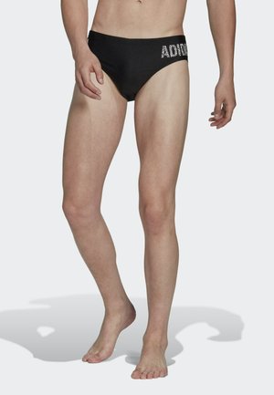 adidas Performance WORDING - Costume da bagno a slip - black   white