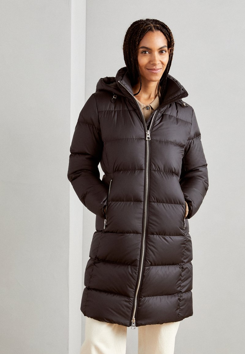 Marc O'Polo FEMININE COAT FIXED HOOD STAND UP COLLAR ZIPPER POCKETS