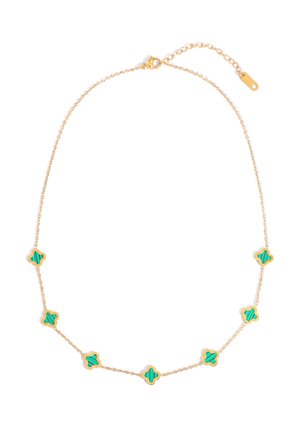 NTHIRTYTHREE GRÜNE BLUME HALSKETTE UNISEX - Halskette - gold-coloured green