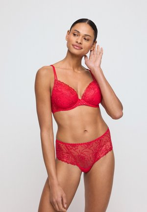 SHORTY RECOUVERT DE BRODERIE JANE NATUREL - Briefs - true red