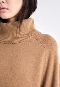 GANT DETAIL ROLLNECK DRESS - Pletené šaty - cacao