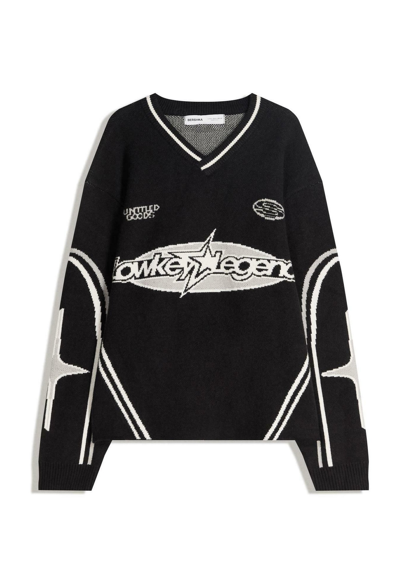 Bershka Pullover black/noir