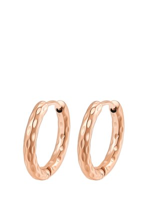 Hey Happiness, MOLTEN TEXTURE HOOP - Ohrringe - rose gold