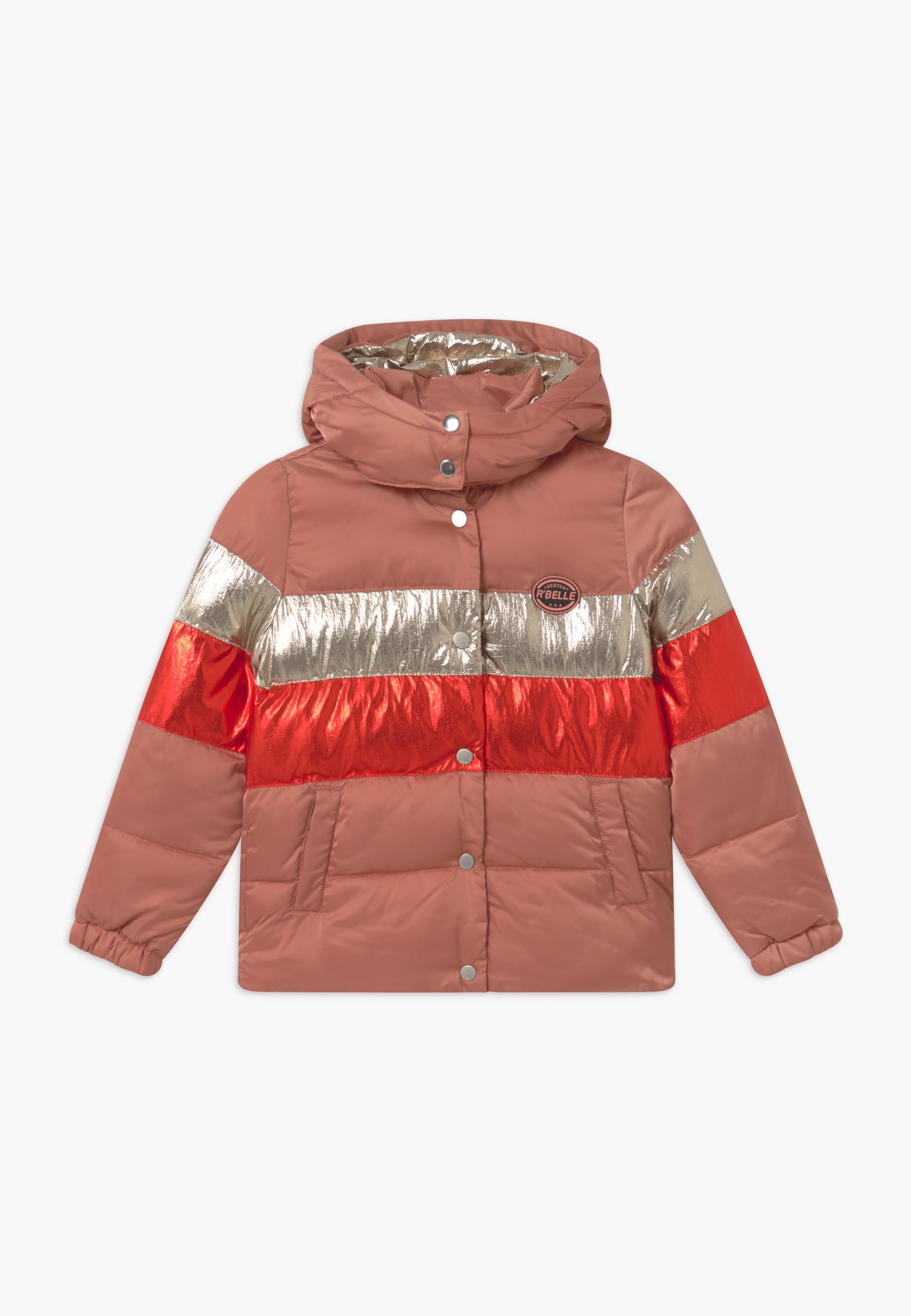 colour block puffer
