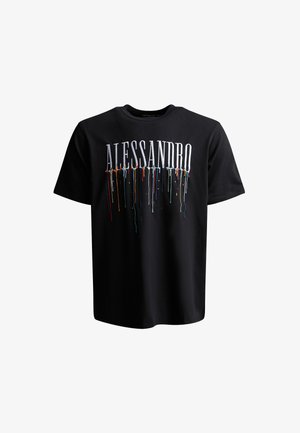 Alessandro Zavetti, ARTISTA T-SHIRT - Trükipildiga T-särk - black