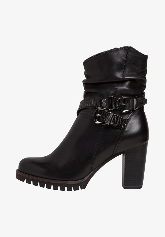 STIEFELETTE - Bottines à talons hauts - black ant.comb