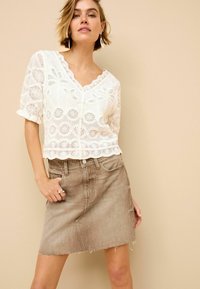 Next Jupe en jean - neutral beige