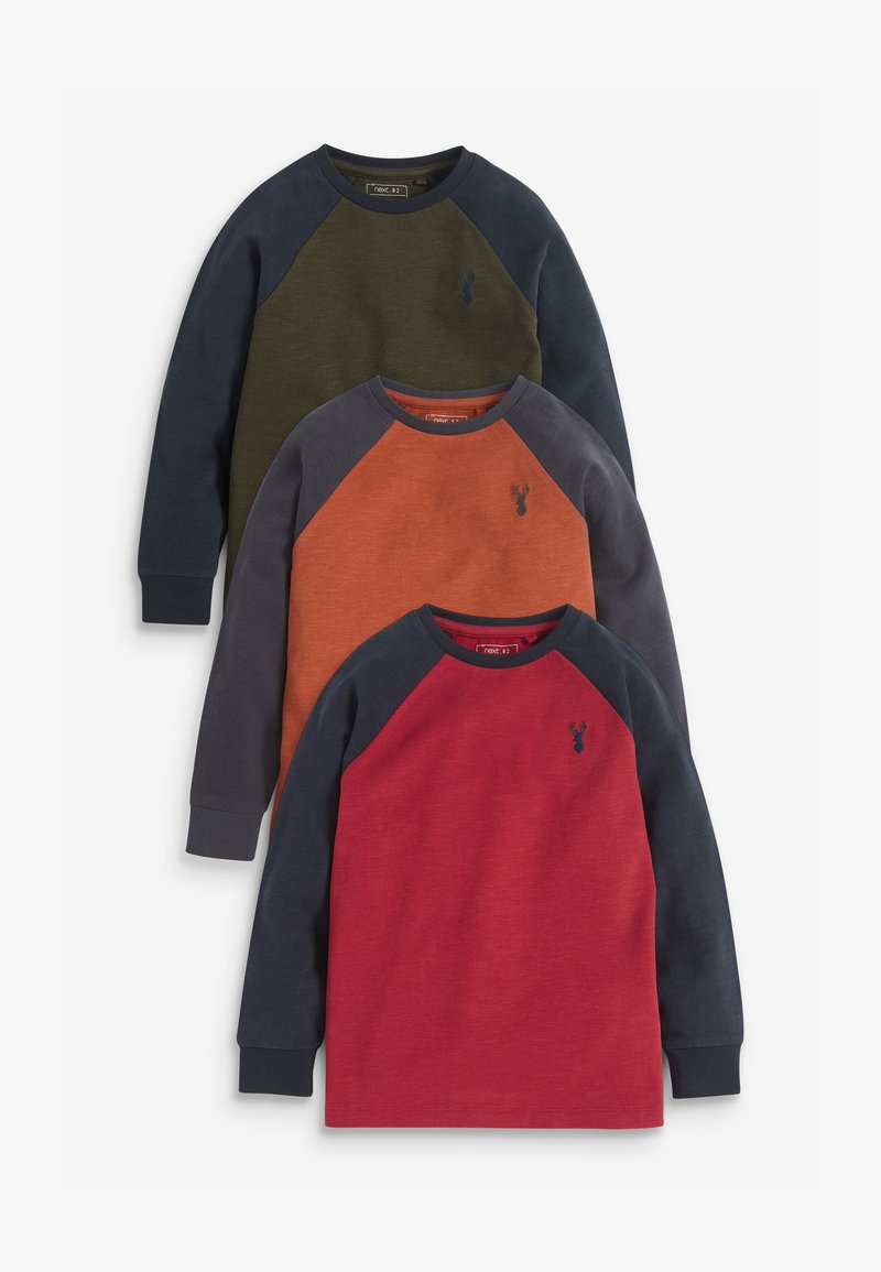 Next 3 PACK - T-shirt à manches longues - green