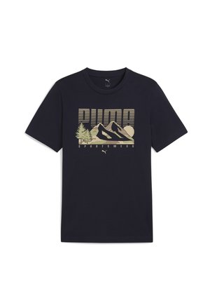 GRAPHICS MOUNTAIN - T-shirt con stampa - new navy