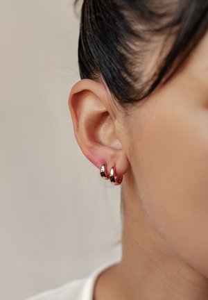 Hey Happiness DOME HOOP 2 PACK - Ohrringe - rose gold-coloured