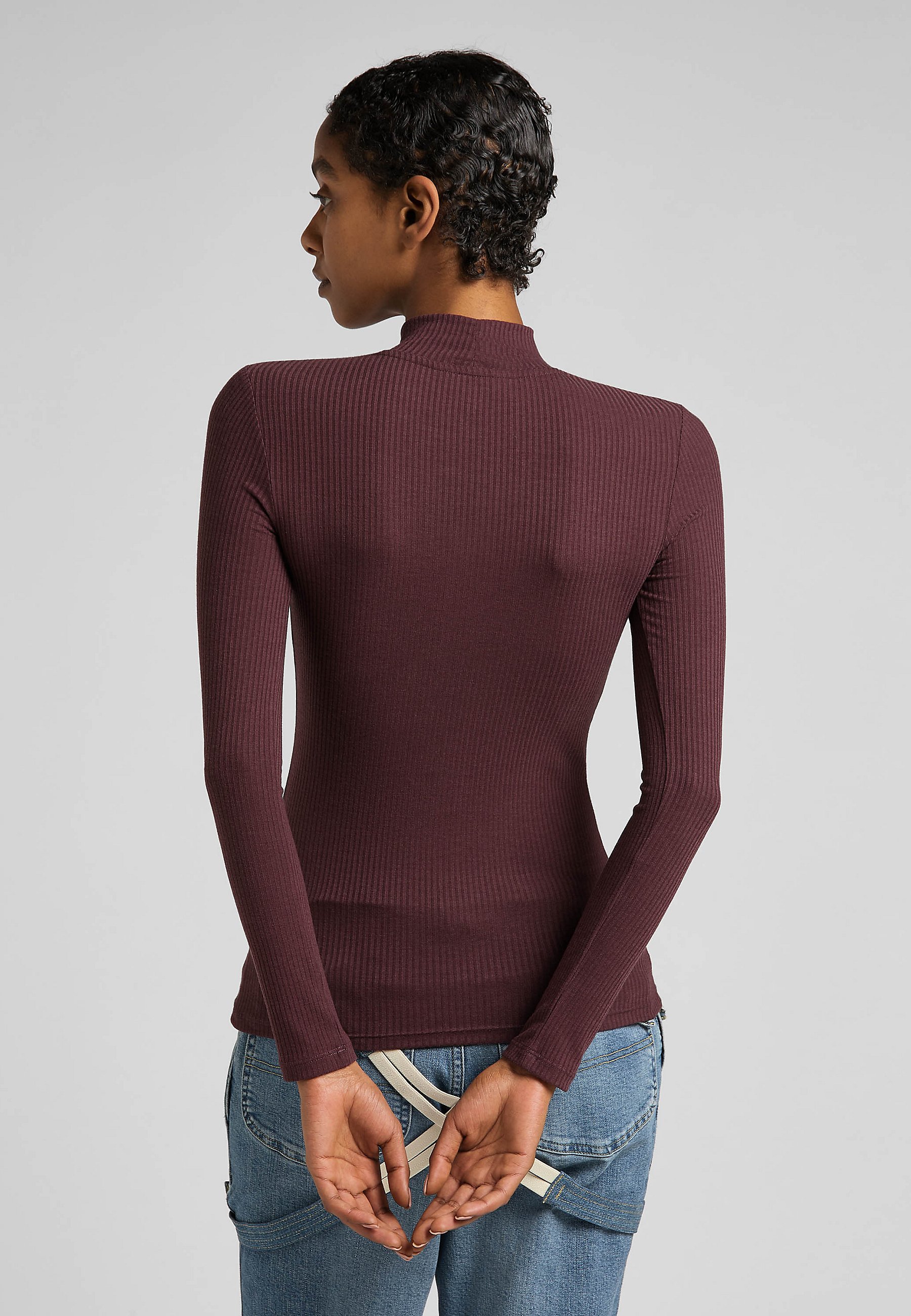 Lee LS HIGH NECK - Jumper - boysenberry 