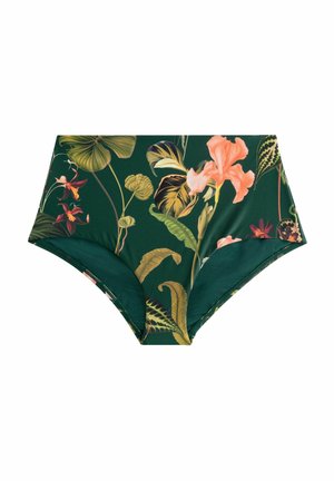 Next HIGH WAIST   - Spodnji deli kopalk - green floral