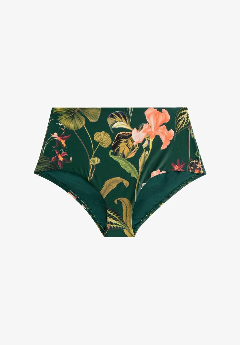 Next HIGH WAIST   - Spodný diel bikín - green floral