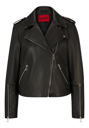 LUJANA - Lederjacke - black