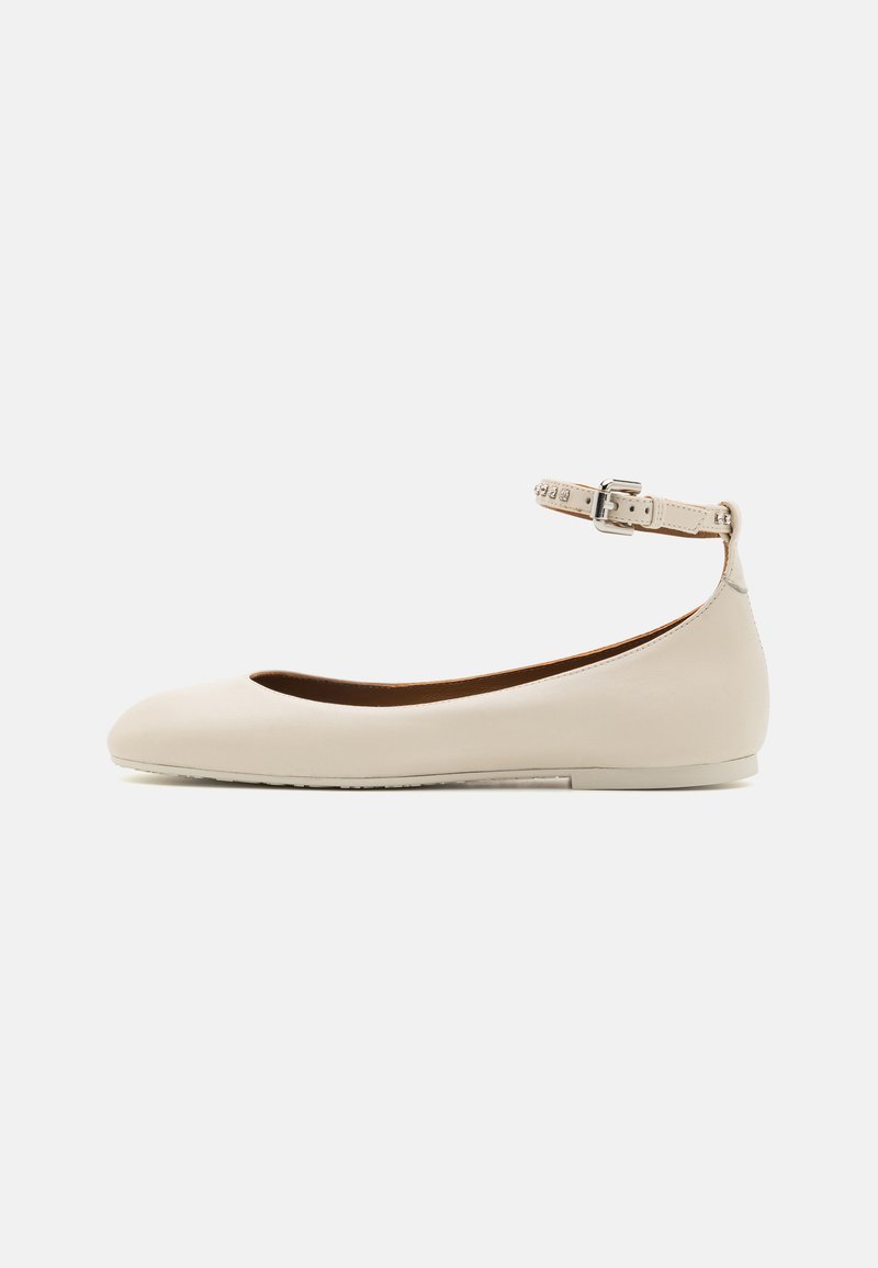 See by Chloé - LYNETTE - Ankle strap ballet pumps - white, Enlarge