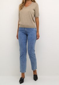 Kaffe T-shirt basic - mottled brown