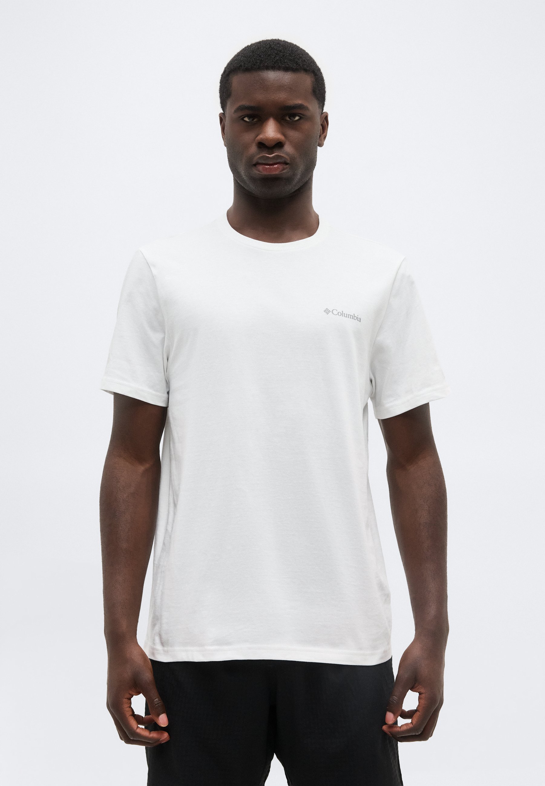 Columbia basic logo t-shirt in navy | ASOS