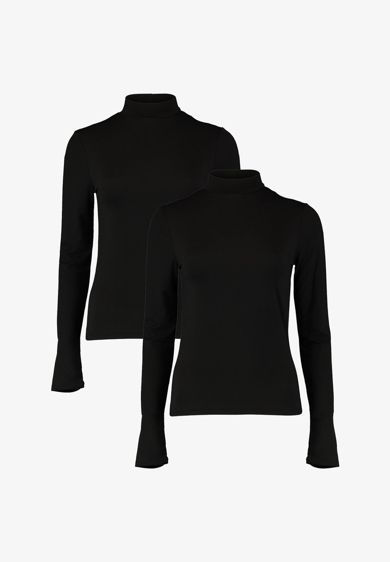 Hailys LANGARM 2-ER SET - Langarmshirt - schwarz