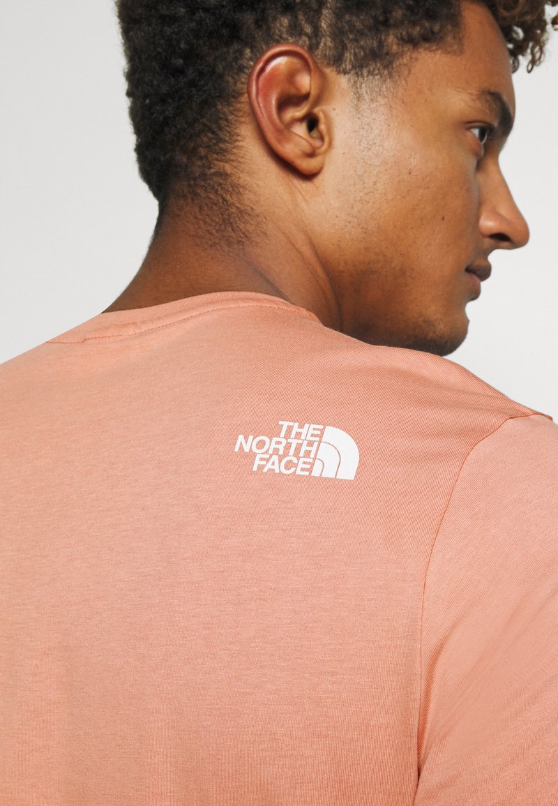 The North Face Mens Simple Dome Tee Basic T Shirt Pink Clay Light Brown Zalando Co Uk