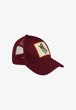 Saē, CASQUETTE OKI CHEF À PLUMES BURGUNDY FEMME - Casquette - bordeaux
