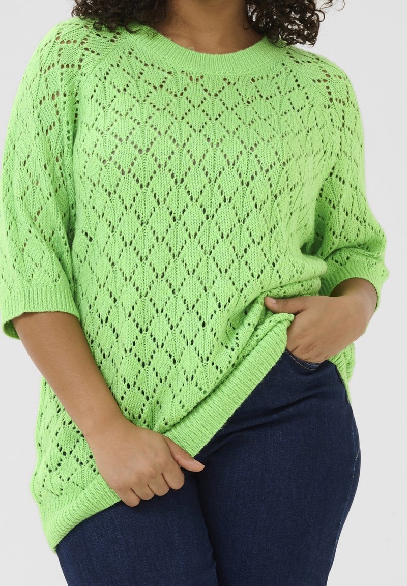 Kaffe Curve Pullover - green