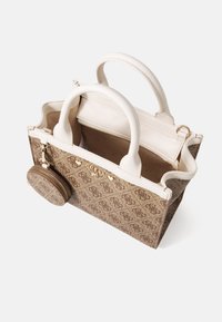 Guess TOTE BAG UNISEX SET - Rankinė - beige blanco