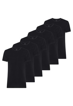 6 PACK - Maglietta intima - nero