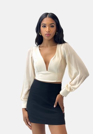 Bluse - beige