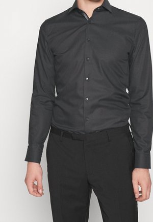 Businesshemd - mottled dark grey