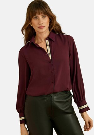 REGULAR FIT - LONG SLEEVE - Hemdbluse - burgundy/red metallic