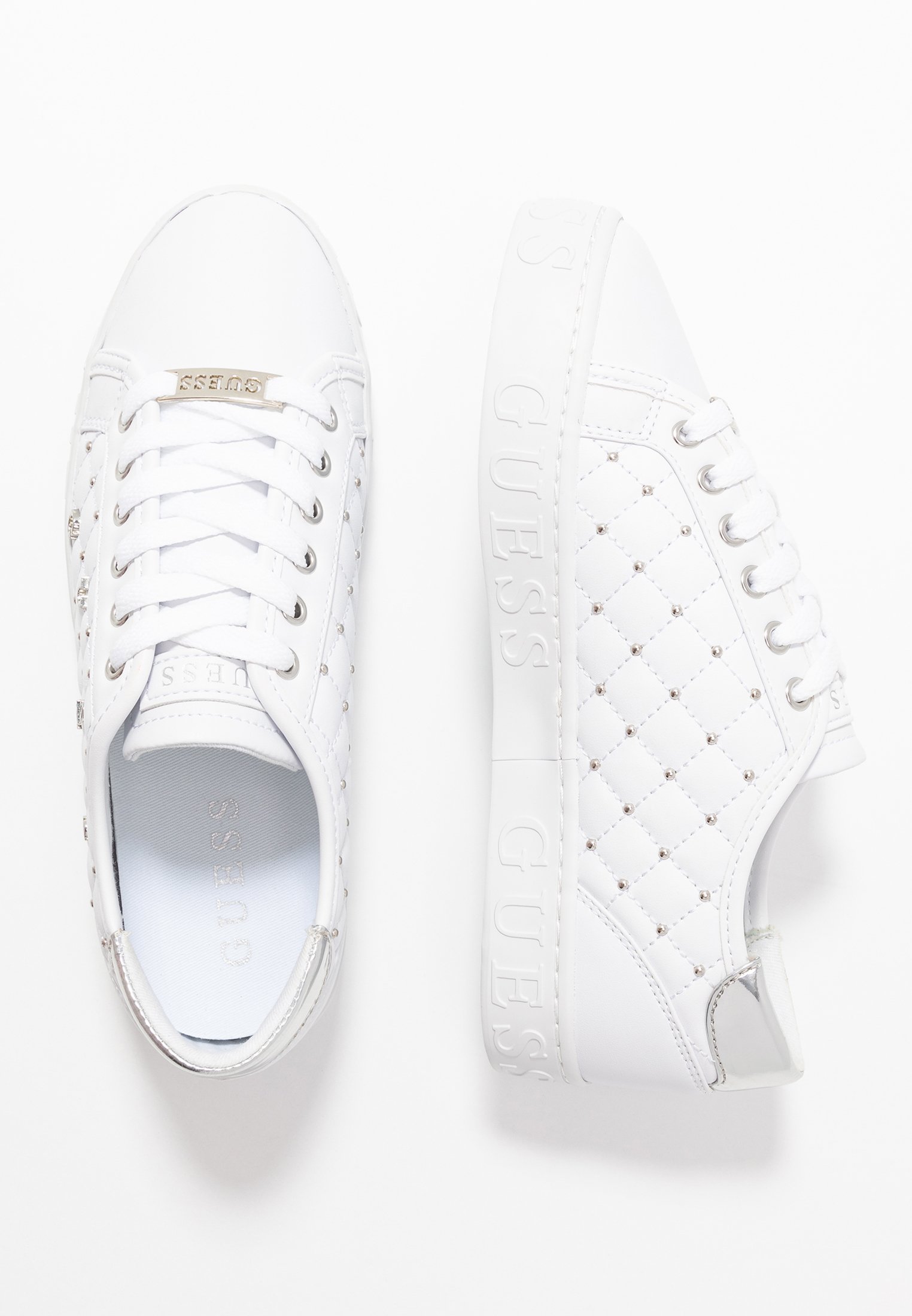 Guess GLADISS Joggesko white Zalando.no Guess GLADISS Joggesko platin Zalando.no