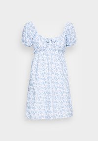 Não selecionado, blue floral