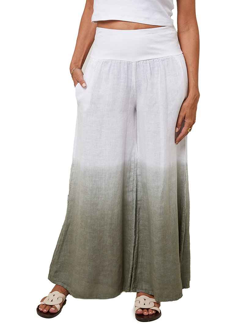 Le Monde du Lin Broek kaki