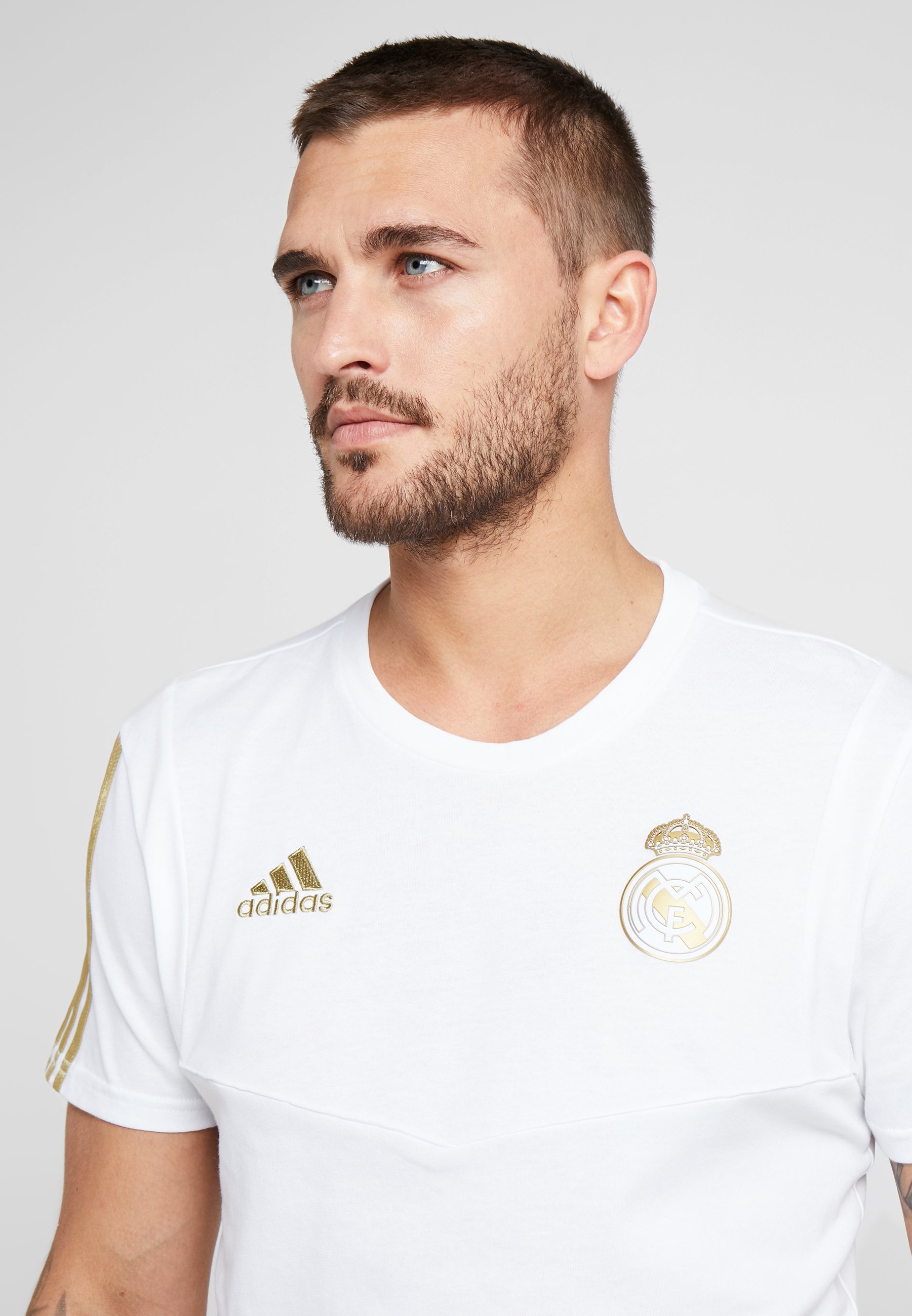 REAL MADRID TEE Klubbkläder whitegold REAL MADRID TEE Klubbkläder whitegold