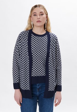 GEOMETRIC PATTERN  - Cardigan - blue