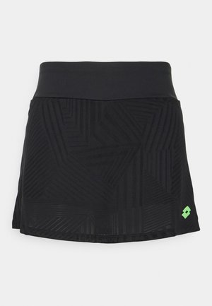 SUPERRAPIDA SKIRT - Sports skirt - all black/green apple neo