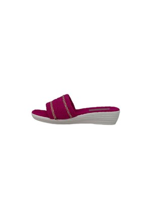 Patrizia Azzi PANTOFOLE - Ciabattine con tacco - neon pink